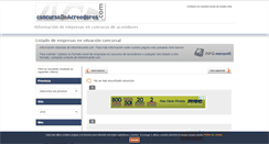 Desktop Screenshot of concursodeacreedores.com