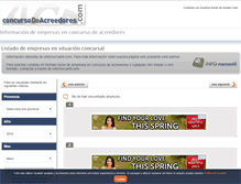 Tablet Screenshot of concursodeacreedores.com